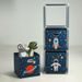HOMESTYLING Zásuvková skříňka dětská 3 úložné boxy modrá KO-C80653170