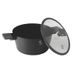BERLINGERHAUS Kastrol s titanovým povrchem a poklicí 24 cm Antracit Collection BH-8131