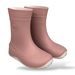 Dětské barefoot holinky LICO Aride Rain – růžové