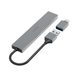 Hama USB hub, 4 porty, USB 3.2, 5 Gb/s, Ultra Slim, USB-C adaptér