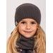 Unuo, Dětská čepice pletená Warm, Šedá