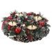 HOMESTYLING Vánoční adventní věnec se svícnem 27 cm KO-ACW006830