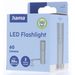 Hama FL60, LED svítilna, hliníková, 60 lm / 30 m, 3 režimy svícení, poutko na ruku, vč. baterie
