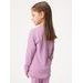 Unuo Dětské merino triko s dlouhým rukávem, Růžová