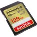 SanDisk Extreme PLUS 128 GB SDXC Memory Card 190 MB/s and 90 MB/s, UHS-I, Class 10, U3, V30