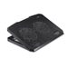 Hama chladicí stojan pro notebook Black Metal, 2 ventilátory, naklápěcí, modré podsvícení, tichý