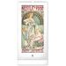 Nástěnný kalendář Alfons Mucha 2022, 33 × 64 cm Baagl