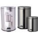 EXCELLENT HOUSEWARE Odpadkový koš pedálový 2 ks 20 a 5 l stříbrná KO-C88000090