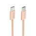 Hama USB-C 2.0 kabel Fabric, 1m, opletený, oranžový