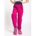 unuo softshellové kalhoty bez zateplení Fuchsiové + reflexní obrázek Evžen (Softshell kids trousers, no insulation, fuchsia)