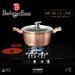 BERLINGERHAUS Kastrol s mramorovým povrchem a poklicí 28 cm Rosegold Metallic Line BH-1516