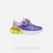 Fialové dívčí svítící tenisky Geox Activart Illuminus