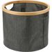 BATHROOM SOLUTIONS Koš úložný na prádlo s bambusovým okrajem kulatý 30 x 25 cm KO-170495150