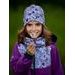 Unuo, Dětská softshellová bunda s fleecem, Ostružinová, Louka