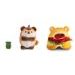 NICI NICI plyš MyMochi Tygr Tiggy 8cm v kostýmu hamburger a okurkou,set dárkové balení 8,5x6,5x10cm