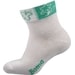 Dětské krátké ponožky Amálka velikost 17-19, Barva: bílá/zelená