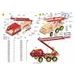 Merkur Fire Set, 708 dílů, 20 modelů