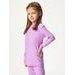 Unuo Dětské termo triko s dlouhým rukávem, Lila