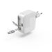 Hama rychlá USB nabíječka GaN 2x USB-C, PD 65 W, navíjecí kabel