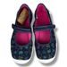 Dívčí balerínky, domácí obuv Befado - modré, srdíčka