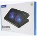 Hama chladicí stojan pro notebook Black Metal, 2 ventilátory, naklápěcí, modré podsvícení, tichý