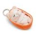 NICI NICI klíčenka spící Kočička béžová 8cm, oranžový košík, GREEN