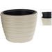 PROGARDEN Květináč plastový 37,5 x 27,9 cm šedá KO-Y89300700