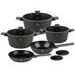 BERLINGERHAUS Sada nádobí s titanovým povrchem 10 ks Antracit Collection BH-8140