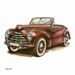 NOTIQUE Poznámkový kalendář Classic Cars – Václav Zapadlík, 2026, 30 x 30 cm