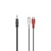 Hama audio redukce jack vidlice na 2 cinch zásuvky, 10 cm