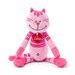LUMPIN Kočka Rosalie, střední - růžová, 38cm