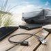 Hama MFi USB kabel pro Apple, USB-A Lightning, 0,2 m, opletený, černý
