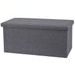 HOMESTYLING Taburet / podsedák s úložným prostorem 76 x 40 cm tmavě šedá KO-101000640tmse