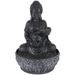 HOMESTYLING Fontána pokojová s LED osvětlením 29 cm Budha černá KO-795202330cern