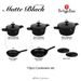 BERLINGERHAUS Sada nádobí s titanovým povrchem 10 ks Matte Black Collection BH-8197