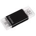 Hama čtečka karet USB 2.0 SD/mSD Card pro smartphony, tablety, černá