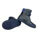 D.D.step dětské zimní boty modré s hnědými doplňky