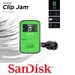 SanDisk MP3 Clip Jam 8 GB MP3, zelená