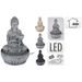 HOMESTYLING Fontána pokojová s LED osvětlením 29 cm Budha černá KO-795202330cern