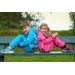 unuo softshellové kalhoty s fleecem DUO Antracitové s Fuchsiovou (Softshell kids DUO trousers)