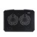Hama chladicí stojan pro notebook Black Metal, 2 ventilátory, naklápěcí, modré podsvícení, tichý