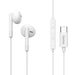 Hama USB-C sluchátka s mikrofonem Classy, pecky, bílá