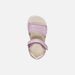 Růžové dívčí barefoot sandály Geox Sandal Steppieup