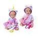 NBB Mini Panenka Onesie Fun 12 cm, 2 druhy