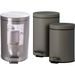EXCELLENT HOUSEWARE Odpadkový koš pedálový 12 a 3 l bronzová KO-C88000080
