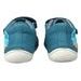 DDstep dětské plátěné BAREFOOT boty - Modré s autíčkem