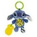 CLEMENTONI Disney baby - Plyšové chrastítko, kousátko STITCH
