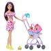 Barbie SKIPPER BABYSITTER chůvá s kočárkem