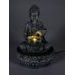 HOMESTYLING Fontána pokojová s LED osvětlením 29 cm Budha černá KO-795202330cern