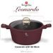 BERLINGERHAUS Kastrol s titanovým povrchem a poklicí 30 cm Leonardo Collection BH-8043